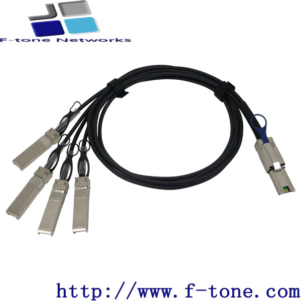 MiniSAS 8088转4SFP线缆,MiniSAS 8088/4